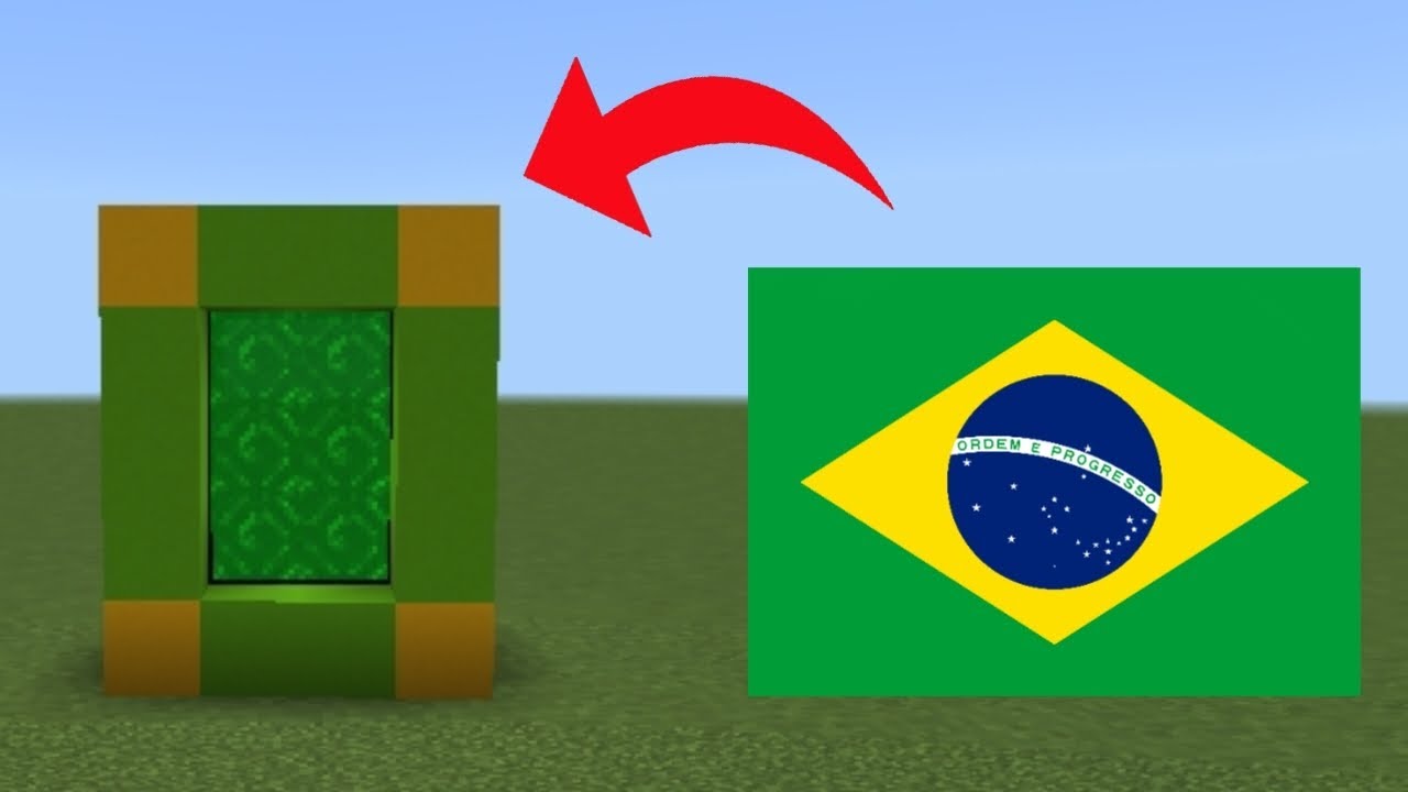 CARA MEMBUAT PORTAL BRAZIL - MINECRAFT - YouTube
