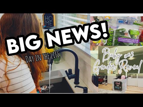 BIG NEWS! DAY IN THE LIFE | BABY #3 GENDER REVEAL