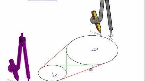 Geometry with MicroStation Common External Tangent