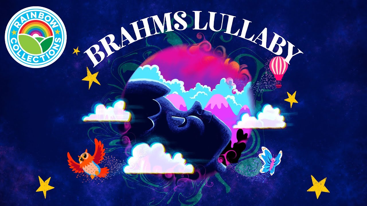 Brahms Lullaby 👩‍🍼| The Rainbow Collections 🌈| Lullaby Soothing Songs for Sleep Visualiser