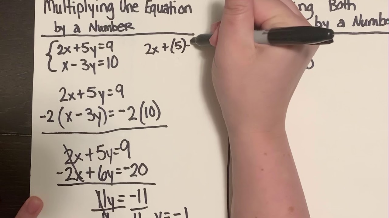 8.4 Solving Systems of Equations by Elimination with Multiplication ...