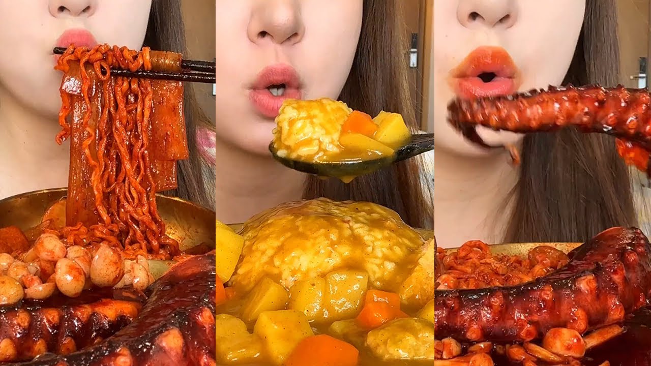 【面團鈕鈕】鈕鈕吃播合集來喽，妳們都喜歡看鈕鈕吃些什麽呢#鈕鈕吃飯 #吃播 #吃貨 #美食 #好吃 #food #吃貨人生