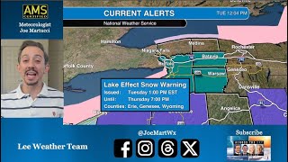 Lake effect snow warnings in place for Buffalo | Joe Martucci explains how much snow there will be