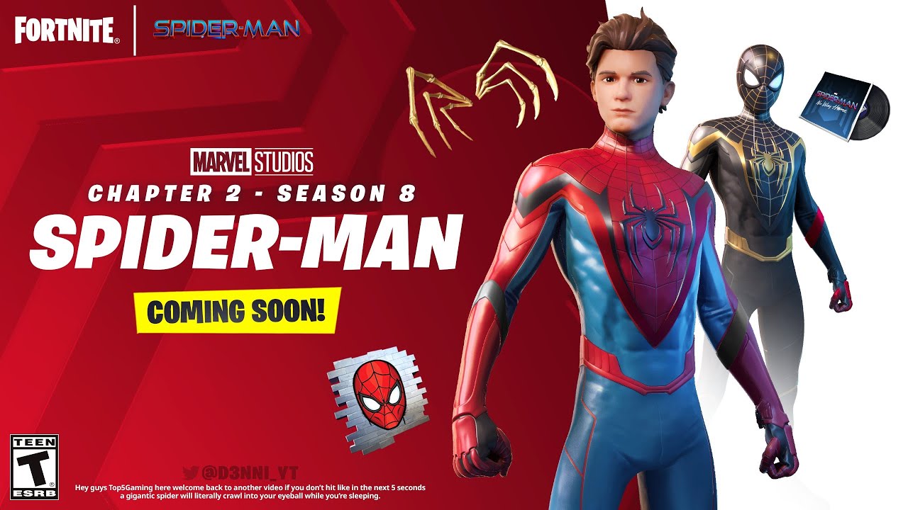 Spiderman Skin Coming Soon To Fortnite Spiderman Skin In Fortnite 