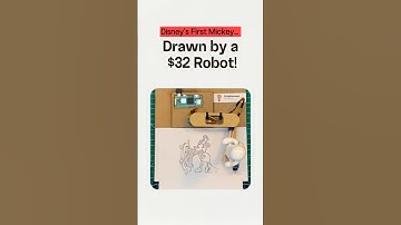 Disney’s First Mickey… Drawn by a $32 Robot!