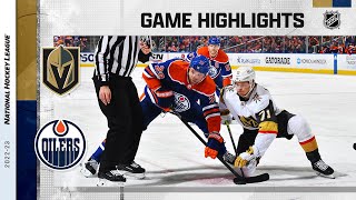 Golden Knights @ Oilers 3\/25 | NHL Highlights 2023