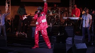 Capleton the fire man have the crowd rocking side to side at 100 live , February reggae month