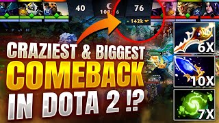 WTF JUST HAPPENED?! 142k BIGGEST Comeback in Dota 2 EVER !!