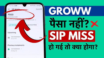 SIP Miss Hone Par Kya Hota Hai? What Happens If I Skip SIP Installment Groww?