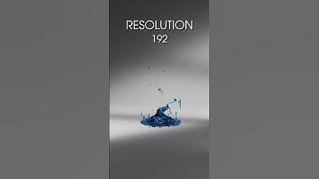 WATER VS RESOLUTION #shorts #3d #asmrsounds #animation