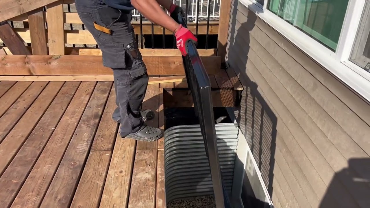 This the process before to install the deck grates cover