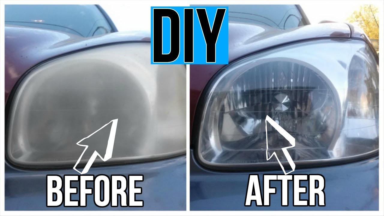 DIY AUTO HEADLIGHT RESTORATION CLEANER! YouTube
