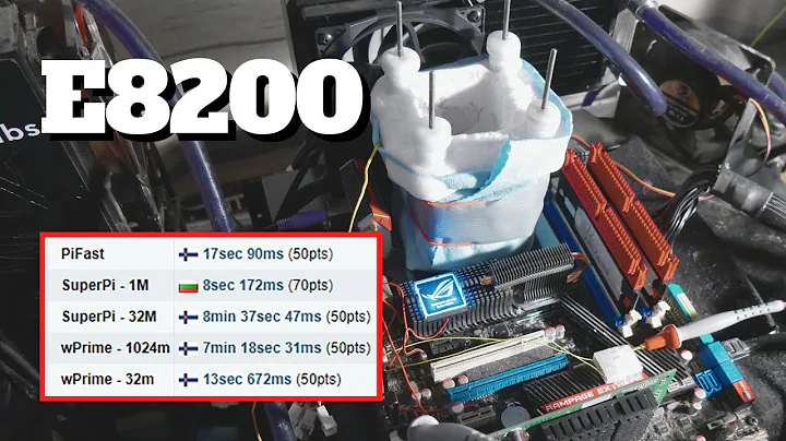 首次超频Intel E8200 - LN2下创造4倍超频纪录！
