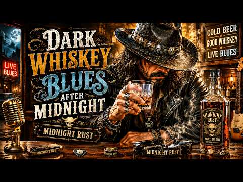 🥃 DARK WHISKEY BLUES AFTER MIDNIGHT 🔥 | MIDNIGHT RUST – Ultimate Southern Blues Rock Experience