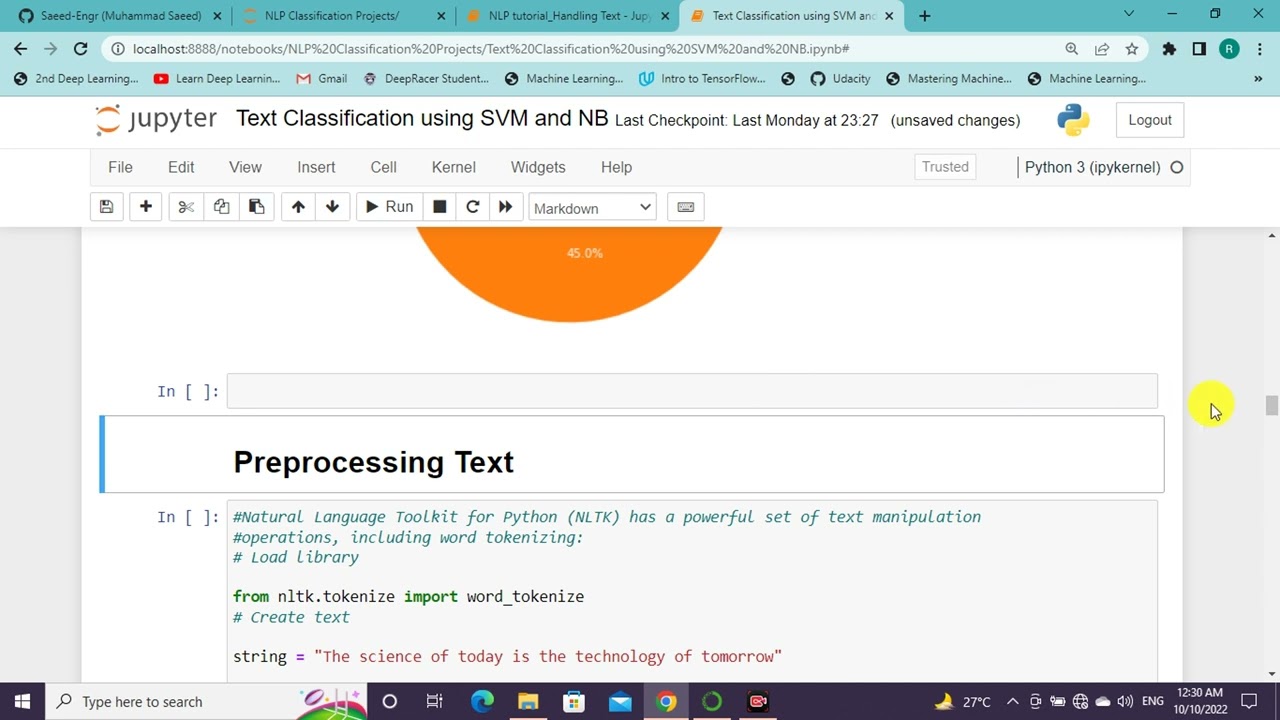 text classification NLP Tutorial 3 | Natural Language Processing 2022 | Text classification SVM urdu
