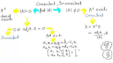 Consistent/Inconsistent system of equations | Class 12th [Hindi]