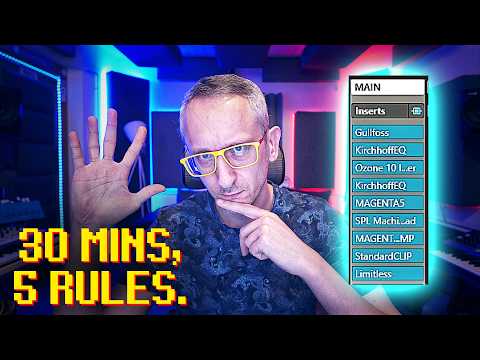 Good mastering takes... 30 minutes. You just follow my chain and these 5 rules.