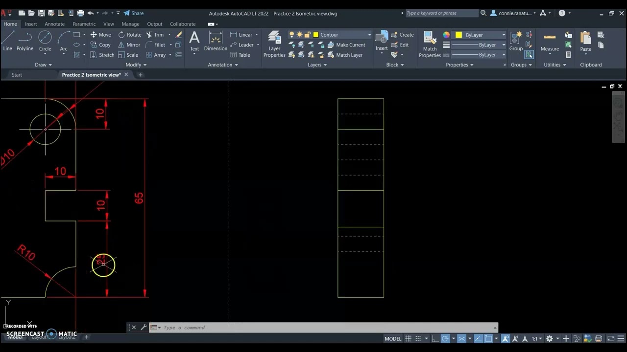 AutoCAD Isometric View