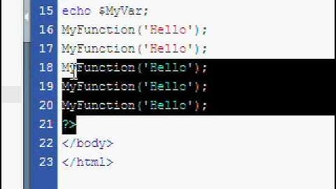 PHP Tutorial 8 - Functions