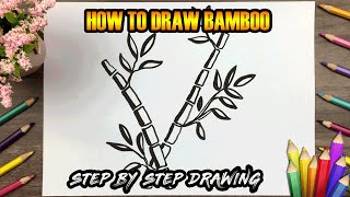 How To Draw Bamboo Step By Step Beginner Guide - Daily Drawing Tutorial