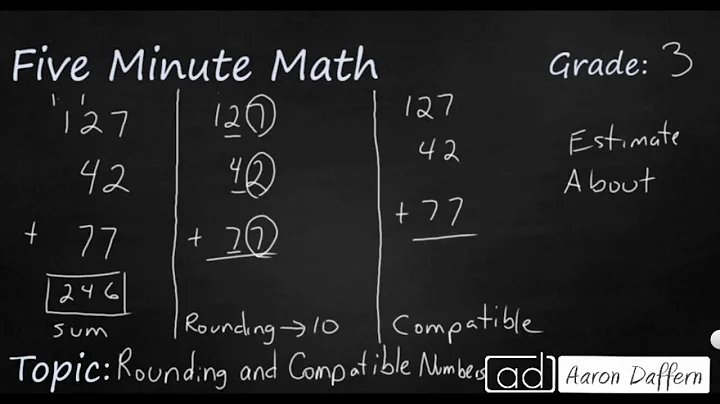 3rd Grade Math Rounding and Compatible Numbers