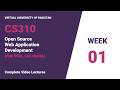 CS310 Open Source Web Application Development PHP, PERL, CGI, Mysql Week 01 | Mid term