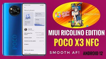 MIUI Ricolino Edition 13.0.1.0 Poco X3 NFC Android 12 Smoothie UI 🔥🔥🔥