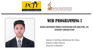 Java Institute | E - commerce website development | Video 12