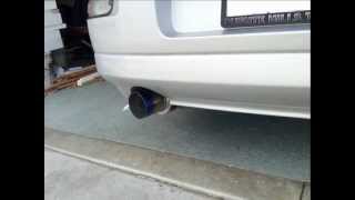 EBAY carbon fiber muffler burnt tip N1 exhaust 2001 mitsubishi eclipse GS