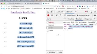 Front-end User Authentication - React - Pt 2