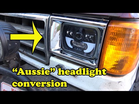 Ford Bronco "Bricknose" to Aussie Headlight Conversion