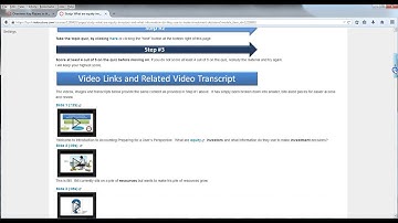 Acct 201 Online - Navigation Video