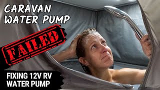 This could happen to your Caravan | How to fix your 12v water pump