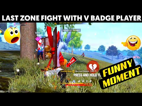 last-zone-fight-with-v-badge-player😲|-live-funny-reaction😂|-must-watch-|-#shorts-#short-#freefire