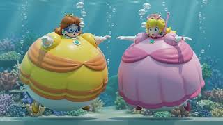 (AI Parody) Daisy and Peach Breathing in the Scuba Gear AI #4 