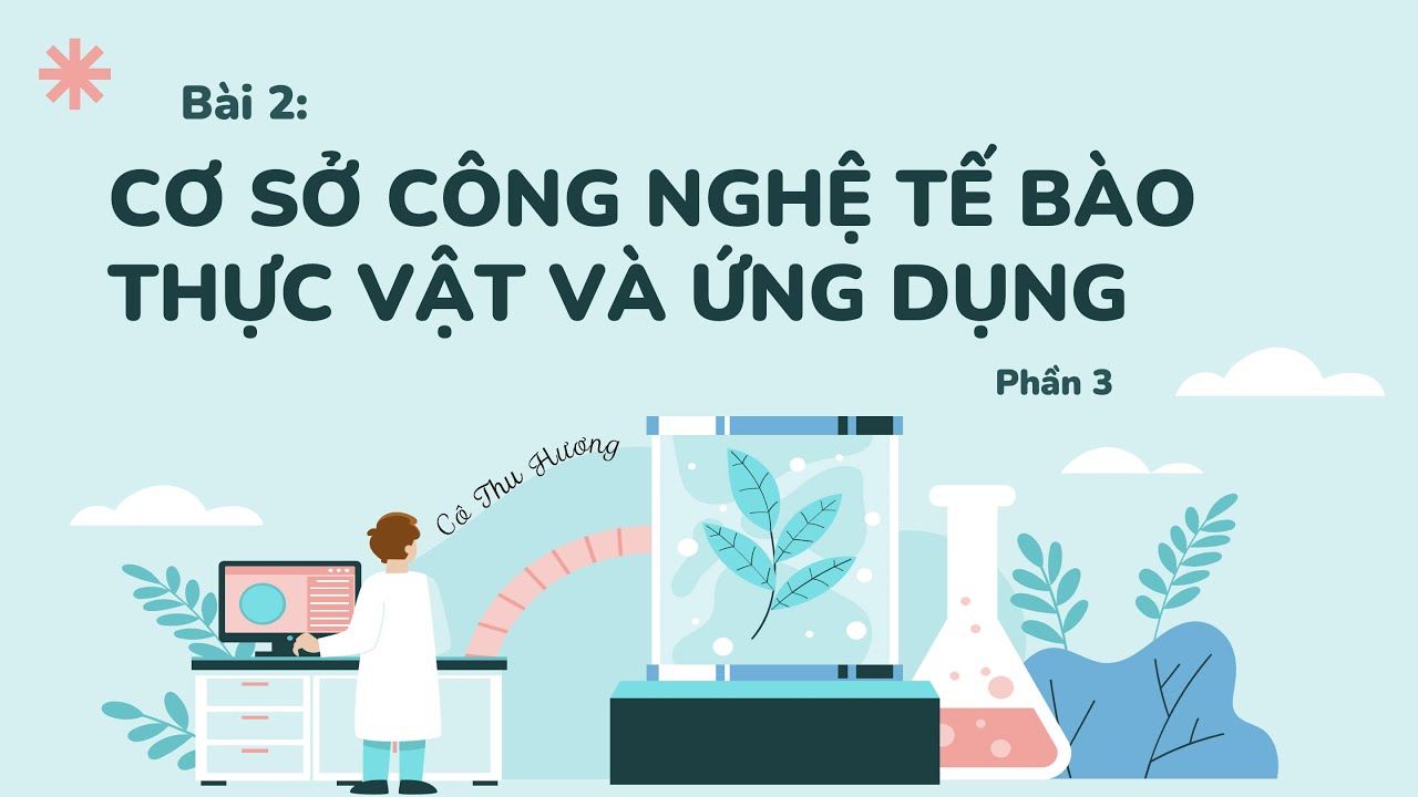 Bài 2. Cơ sở công nghệ tế bào thực vật và ứng dụng... - youtube