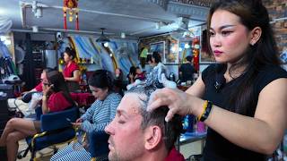 🇰🇭 Inside Cambodia’s Most Authentic Women’s Barber Shop 💈