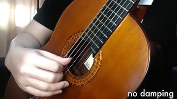Damping your bass strings | Classical Guitar