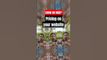 Should you SHOW or HIDE pricing on your website? 🤔 #pricingstrategy #webdesign