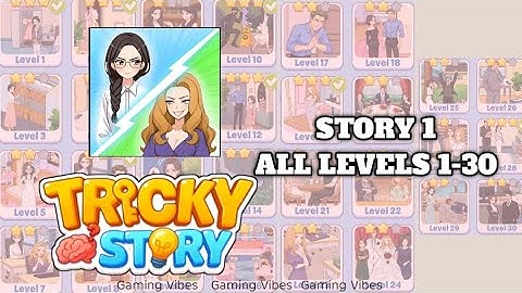 Tricky Story Level 1-30 Full Walkthrough | Story 1 All Levels Solved | Tricky Story Game Solution