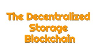 The Altcoin With Huge Potential, Taking on Cloud Storage Company's with BlockChain Technology
