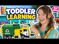 Learn to Talk for Toddlers | First Words, Numbers, Colors, ABCs, Animals | 3+ Hour Toddler Learning