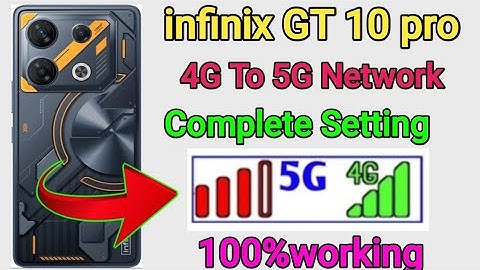 Infinix Gt10 pro 5G to 4G Network problem fix // How to solve Network problem infinix GT 10 pro 5G