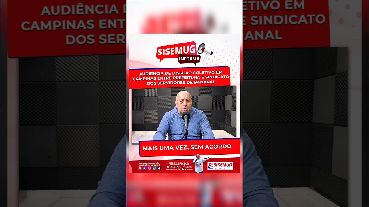 Audiência de dissídio coletivo em Campinas entre prefeitura e Sindicato dos Servidores de Bananal