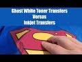 Ghost White Toner System Versus Inkjet Transfers You Decide