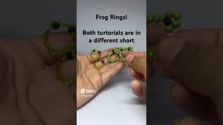 Frog Rings! #beads #diy #make #crafts #jewelry #ring #tutorial #cute #bracelet #colors #frog #shorts