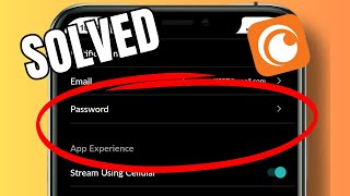 How to reset the password for Crunchyroll