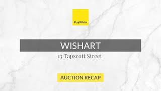 13 Tapscott Street, Wishart QLD 4122 | Auction Recap