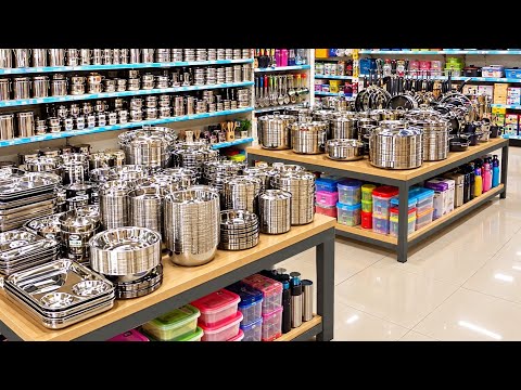 🤩 D MART 2026/Cheapest priceClearance sale all kitchen steel household items! 80%off, new variety,