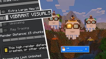 ✓ Force TURN ON Vibrant Visuals on  UNSUPPORTED android devices! | NO ROOT required! | MCPE 1.21+